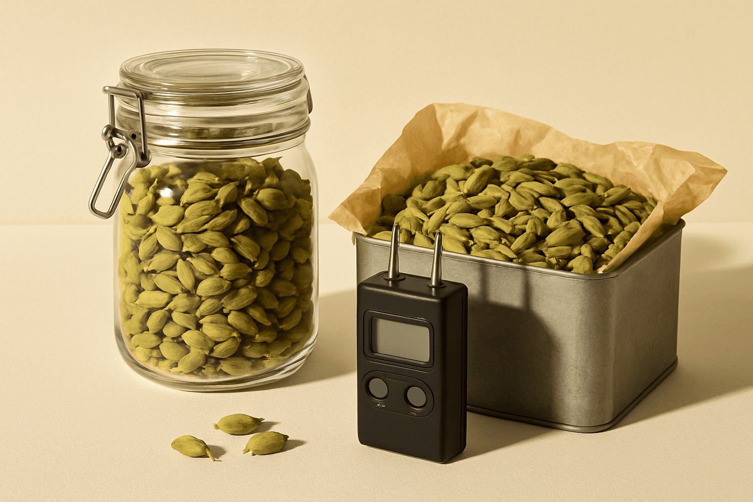 Storing & Shipping Cardamom: Moisture, Colour & Aroma